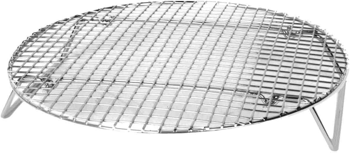 Excellante Nickel Plated Round Cooling / Steamer Rack, 12-3/4-Inch
