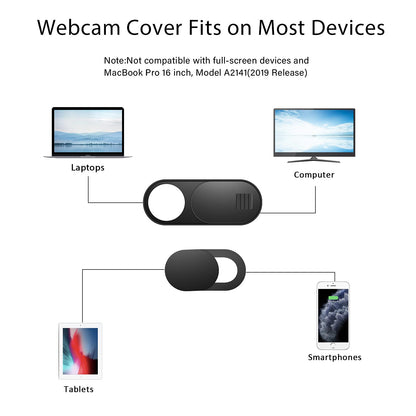 ZUCUCUC Laptop Camera Cover Slide, 12 Pack Webcam Cover, Phone Camera Cover, Ultra-Thin Computer Slide - Fits Most Laptop, Desktop, PC, Tablet, Smartphone to Protect Your Privacy and Security