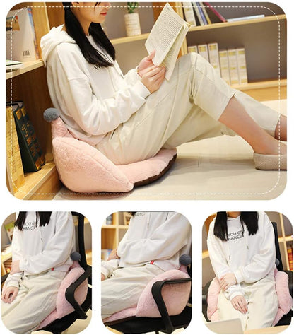 Holiberty Cute Crown Chair Cushion, Foam Stuffed Desk Seat Pad for Waist Support, Plush Pillow for Home Office
