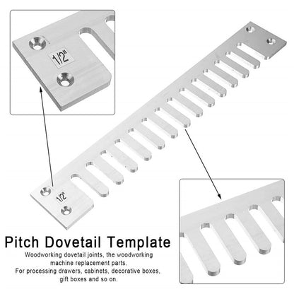 Pitches Dovetail Template Router Template Kits For Through Dovetail And Box Joints Wood Dovetail Tenoner Woodworking