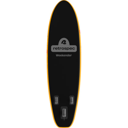Retrospec Weekender Inflatable Stand Up Paddle Board Includes Paddle, Pump, Travel Bag and Accessories 10’6” Lightweight Inflatable SUP, Puncture Resistant Inflatable Paddle Board for Adults