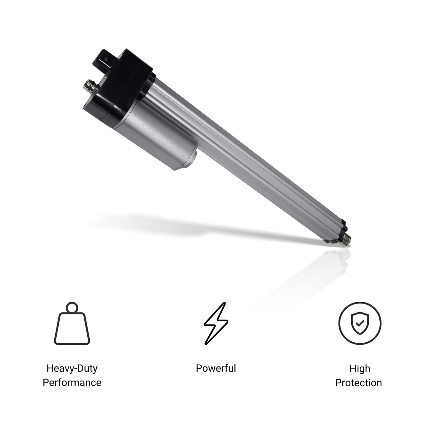 Progressive Automations 12V Feedback Water-Resistant Linear Actuator - 2 inches Stroke, 450 lbs Force, IP66 for Marine, Automotive, Agricultural, Brushed DC Electric Motor, Synchronization Option