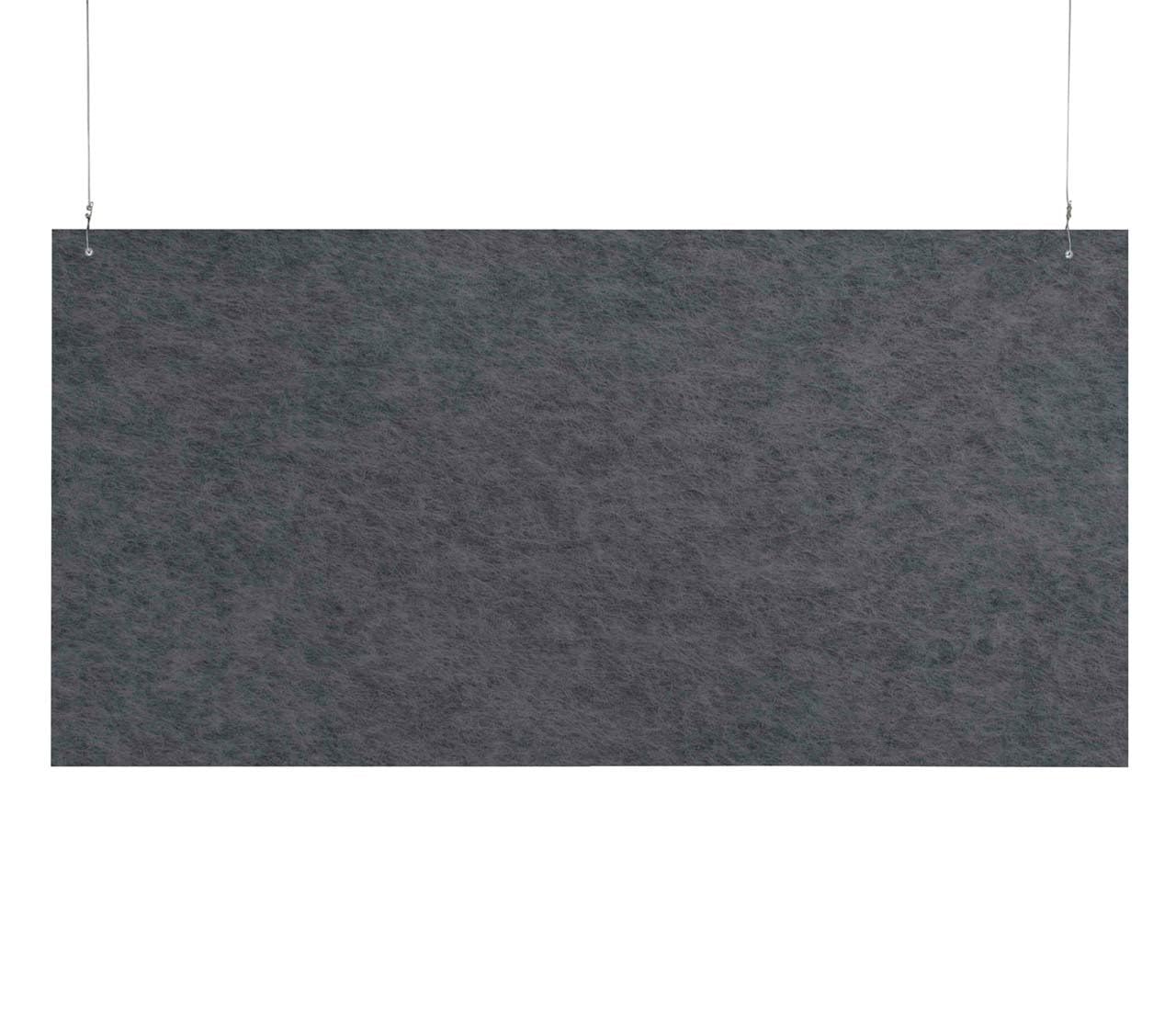 Versare Hanging SoundSorb Acoustic Baffles | Sound Dampening Material | Ceiling-Hung | Modern Design | 48" x 24" Dark Gray SoundSorb Panels