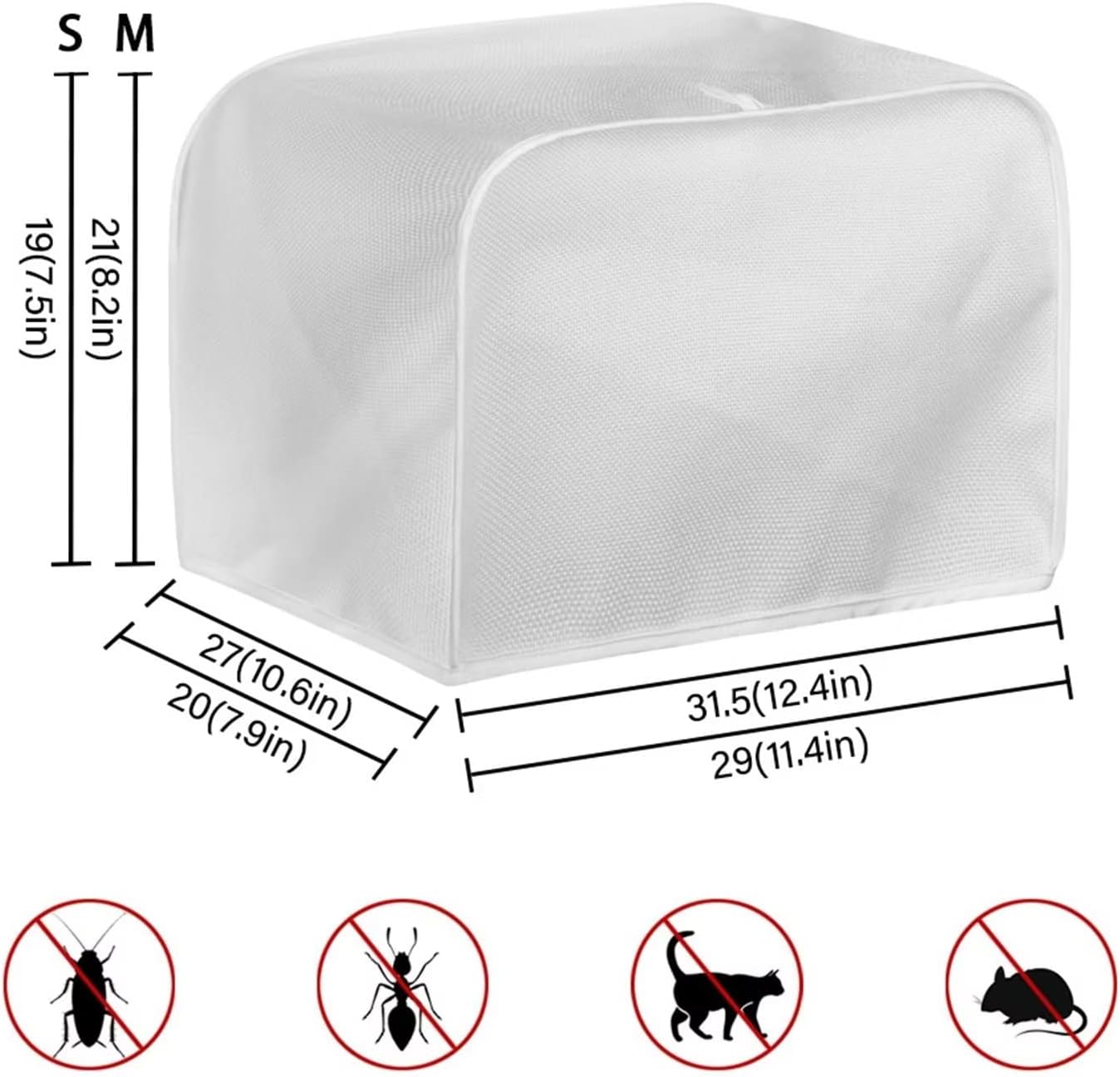 Red Toaster Cover, Quilted 4 Slice Toaster Cover, Kitchen Small Appliance Covers, Fits Most Standard 4 Slice Toasters