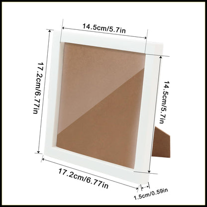 antor 2 Pack 6x6 Display Frames for Diamond Painting, Square Tabletop Stand Picture Frames for Diamond Art Projects and Completed DIY Artwork