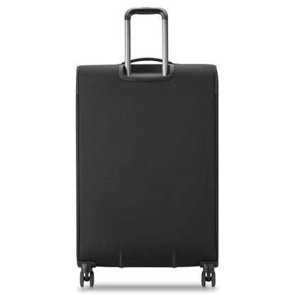 DELSEY PARIS Cruise 3.0 Softside Expandable Luggage with Spinner Wheels, Black, Checked-Large 28 Inch