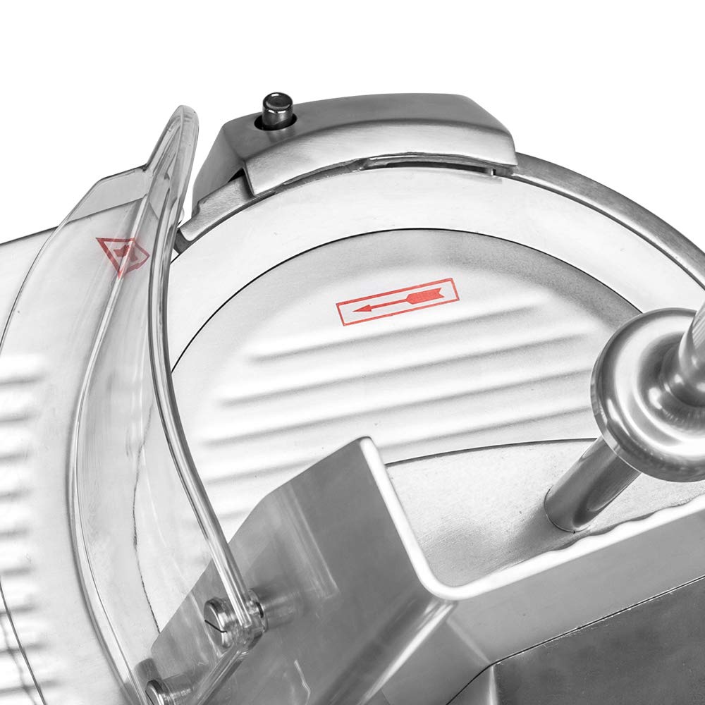 12" Commercial Meat Slicer, Stainless Steel Blade Electric Deli Meat Cheese Food Ham Slicer Commercial and for Home use 370W Zica [ETL]