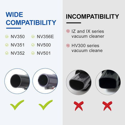 LANMU Vacuum Attachments Compatible with Shark Navigator NV350 NV351 NV352 NV356E and Rotator NV500 NV501 Series Lift-Away Upright Vacuum, Crevice Tool Vacuum Accessories & Brushes