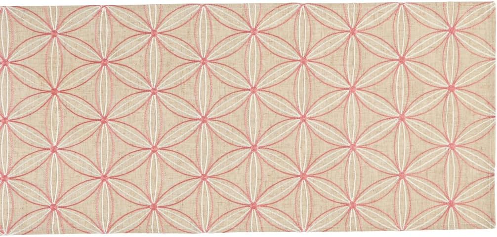 DII Polyester Embroidered Table Runner for Spring Garden Party, Summer BBQ, Baby Showers, Everyday Use - 14x70, Flowers