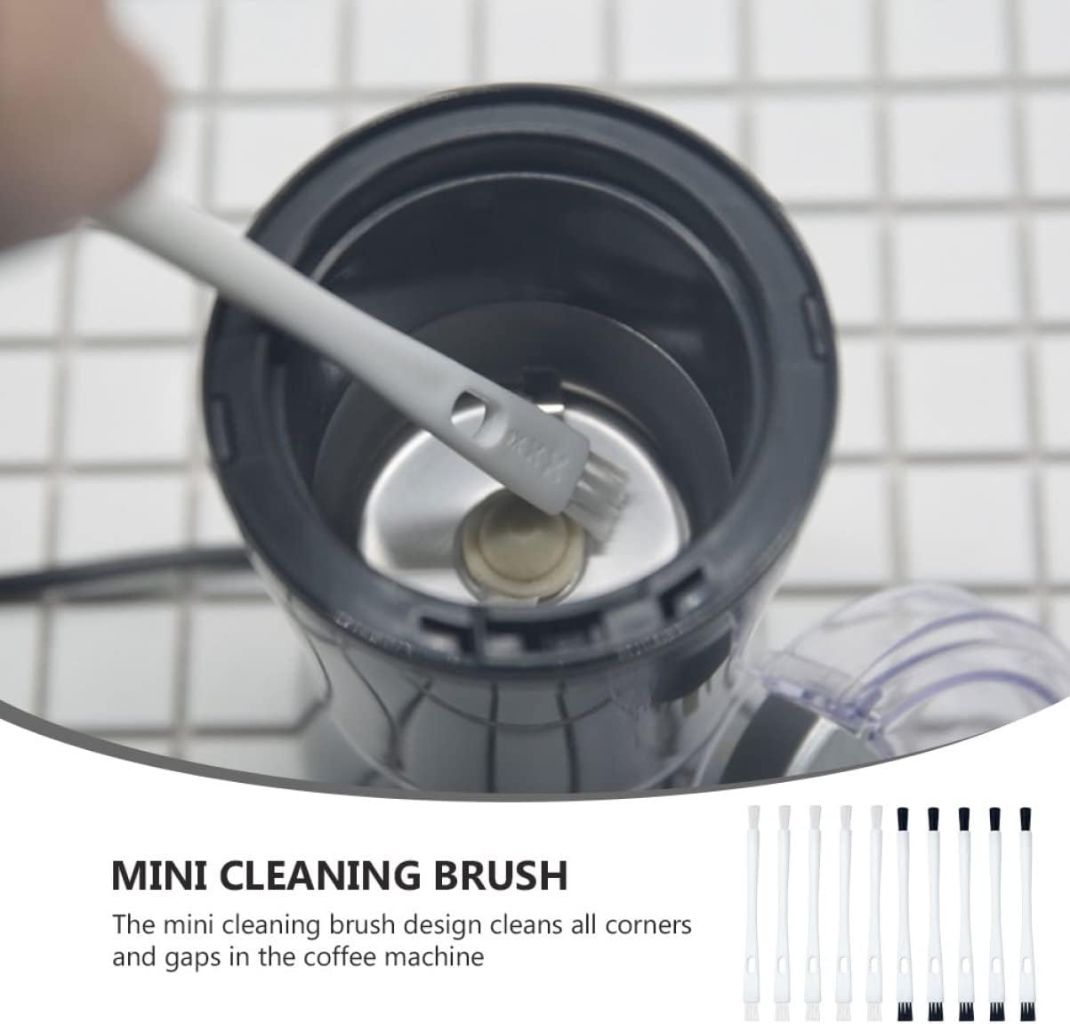 10pcs Razor Brush Cleaning Tool, Electric Shaver Brush, Coffee Grinder Brush, Small Cleaner Brush