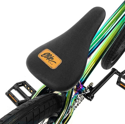 Elite BMX Bicycle 18", 20" & 26" BMX Bike - Freestyle BMX Bike All Models Come with 3 Piece BMX Crankset (20", Oil Slick)