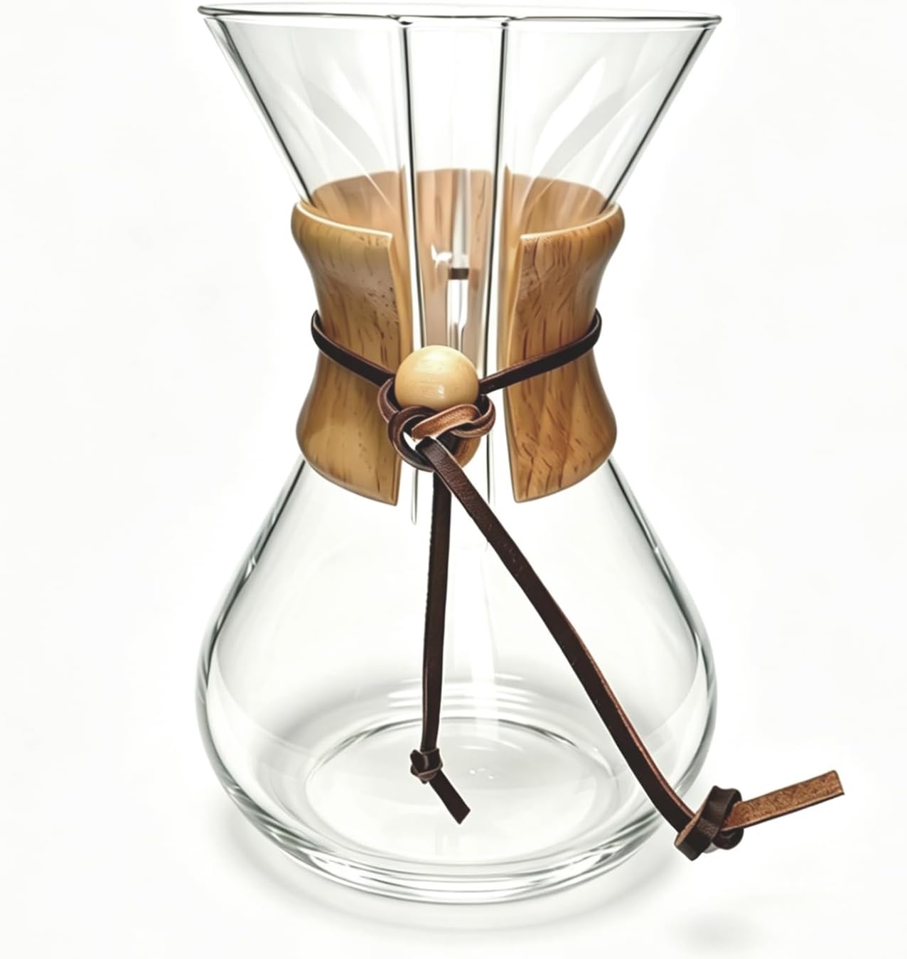 34oz Set (10 Cup/34 oz) Pour Over Coffee Maker with Filter Subjectthree Glass Coffee Carafe Dripper Pourover