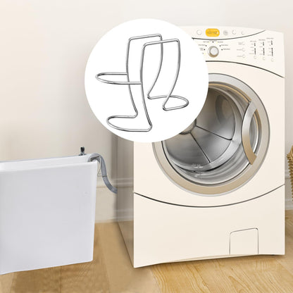 Washing Machine Drain Hose Holder, Adjustable Clamp Hook, 304 Stainless Steel Laundry Tub Hose Guide Clip