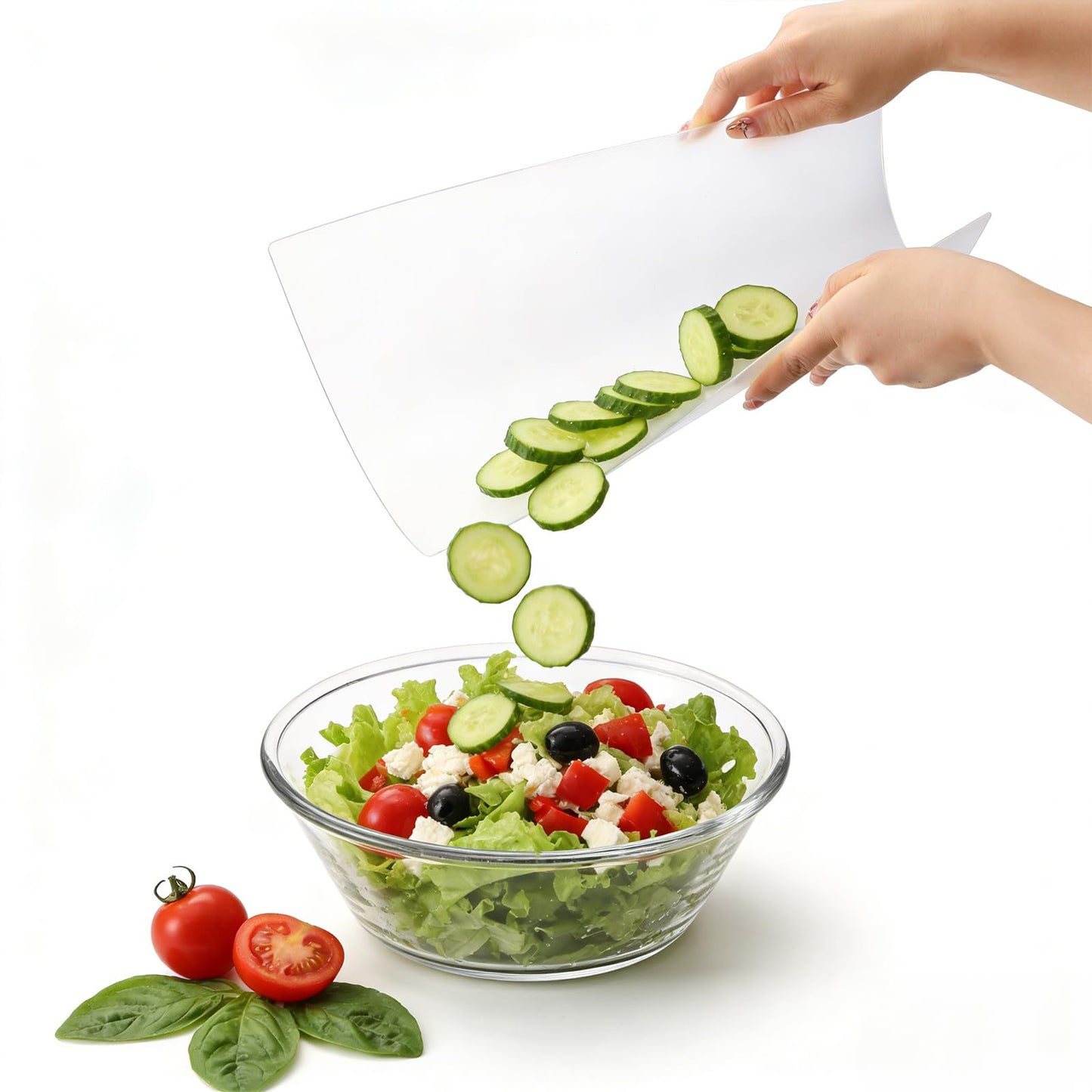 ZENFUN 30 Pc Plastic Cutting Board Mats, Flexible Clear Cutting Mats 15 x 12 In, Kitchen Cutting Board Sheets Frosted Placemats BPA-Free, Non-Porous