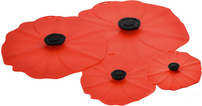Charles Viancin Poppy Silicone Lid for Food Storage & Cooking, 9''/23cm, Airtight Seal, BPA-Free