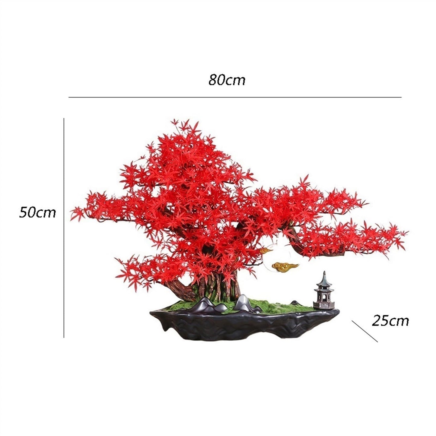 WANGHAI2024M Artificial Trees Simulation Tree Bonsai Hotel Living Room Desktop Ornaments Modeling High-end Luxury Fake Greenery Landscaping Artificial Bonsai