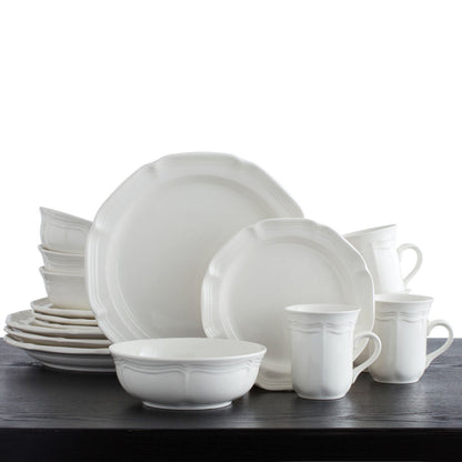 Mikasa French Countryside 16-Piece Dinnerware Set, Service for 4
