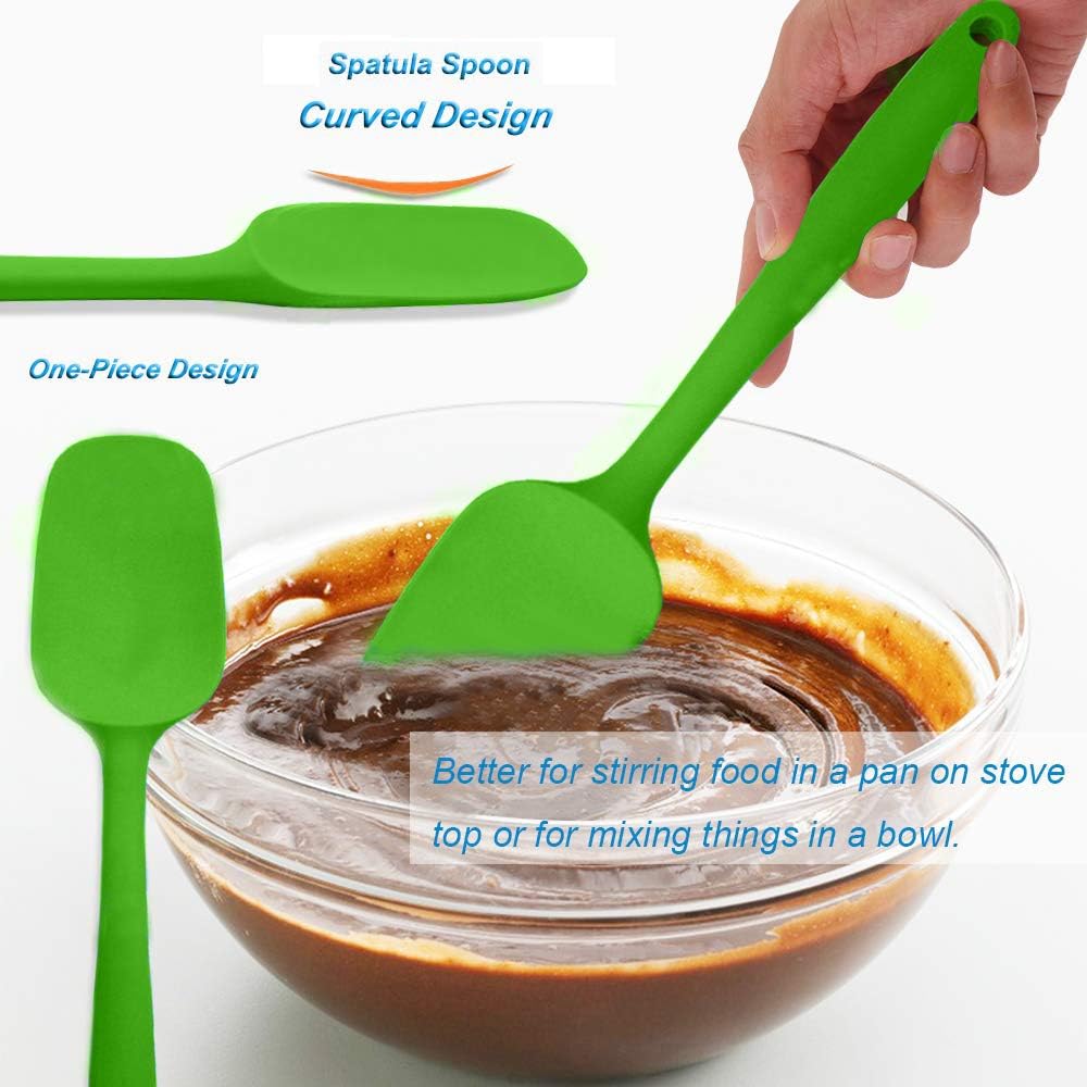 5Pcs Silicone Spatula Set, Colorful Mini Kitchen Utensils, 480 F Heat Resistant for Baking and Cooking