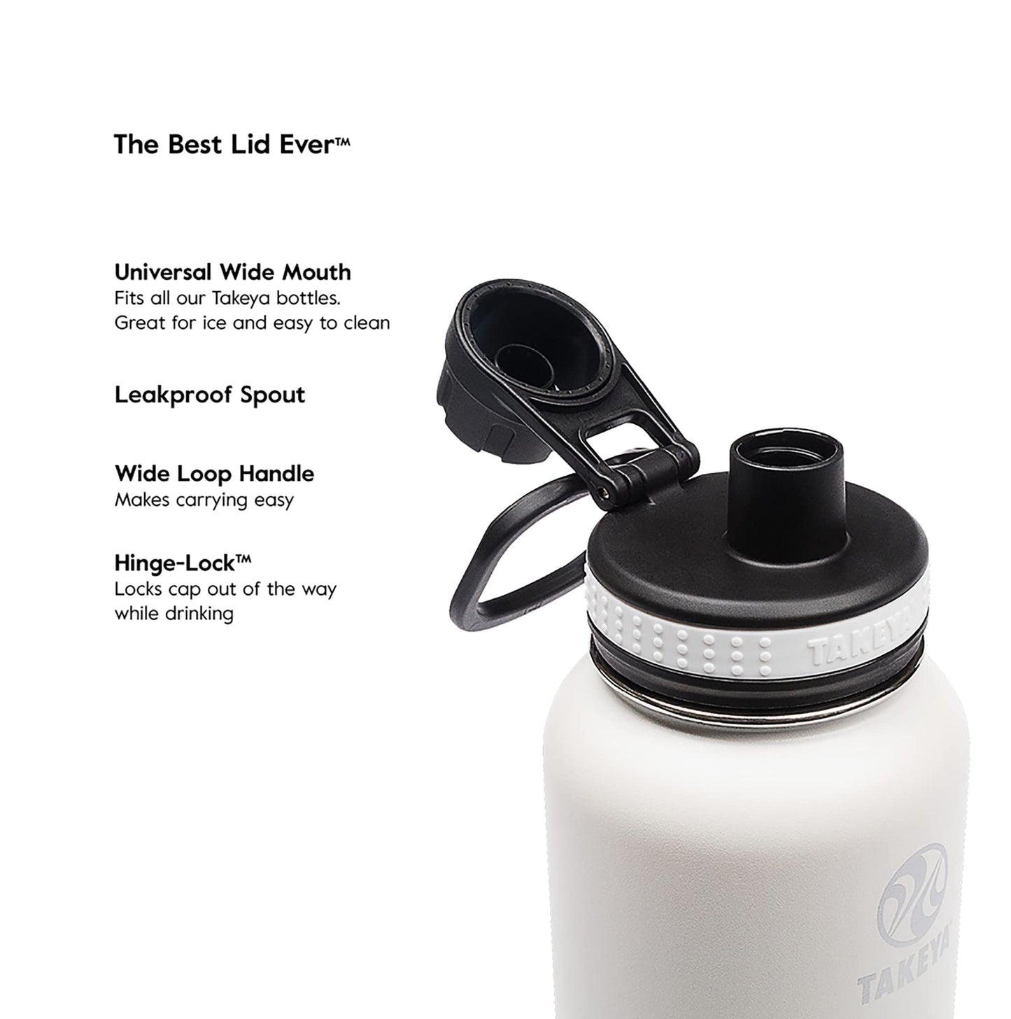 Takeya Originals 24 oz Vacuum Insulated Stainless Steel Water Bottle - Leakproof & BPA-Free Spout Lid - Keeps Drinks Cold 24 Hrs/Hot 12 Hrs - Double-Wall Design - Ideal for Active Lifestyles, Navy