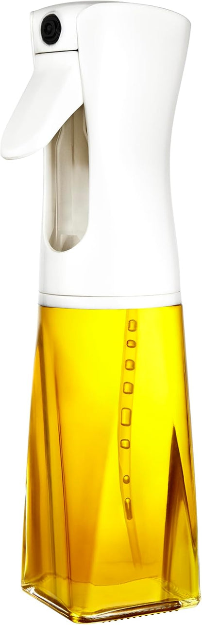 Quality Glass Olive Oil Sprayer White | for Cooking, Olive Oil Dispenser, for Kitchen Gadgets, Air Fryer, Salad, BBQ (Perfect for any Oil)