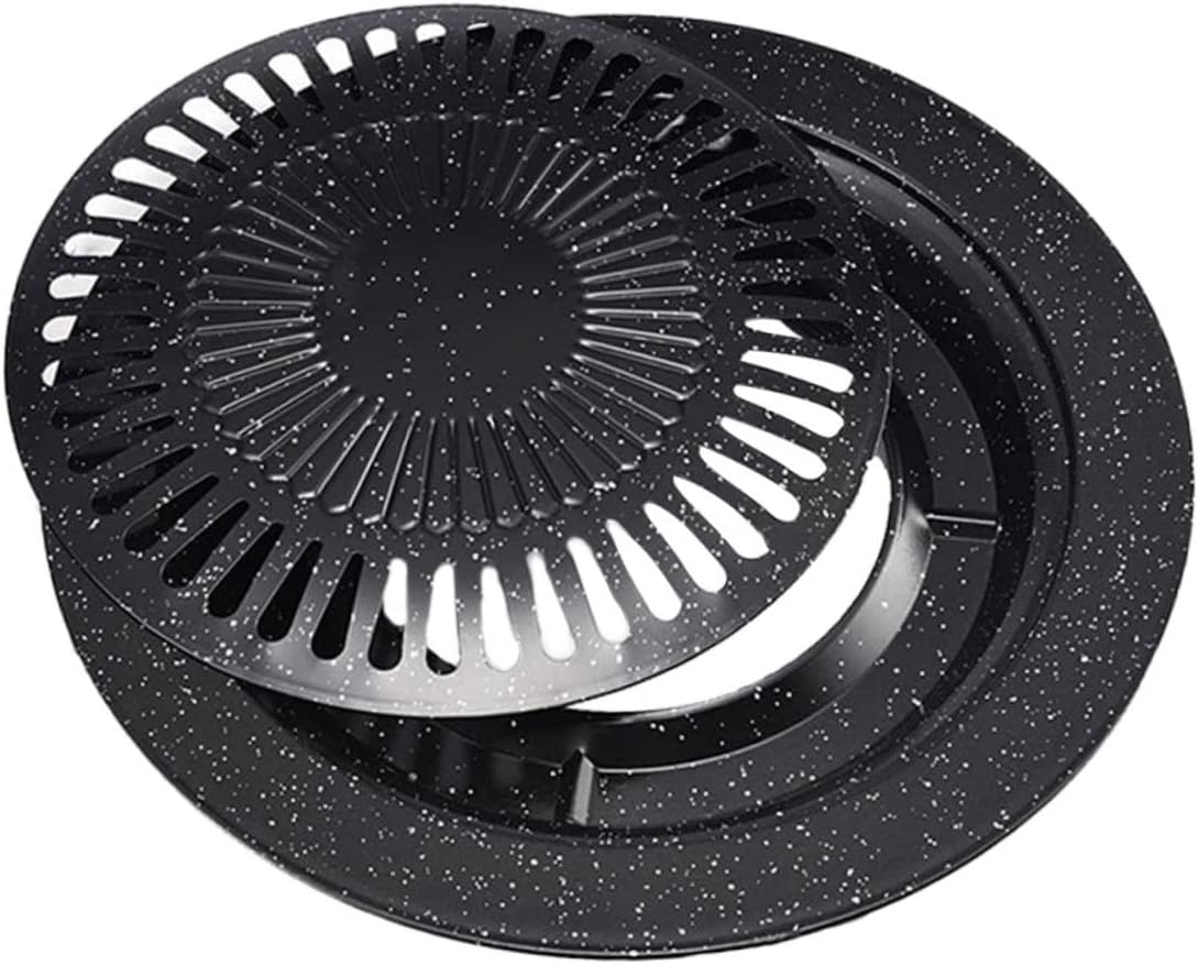 Portable Gas Stove Iron Baking Pan, Korean BBQ Grill, Non Stick Grill Pan, Carbon Steel Cake Pan