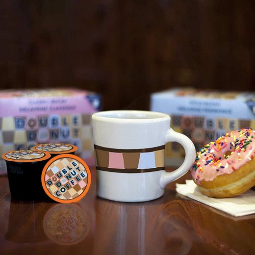 Double Donut Coffee - Breakfast Blend Light Roast Coffee Pods | 80 Recyclable Single-Serve Pods for Keurig