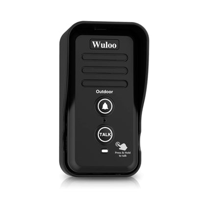 Wuloo Wireless Intercom Doorbell Chime for Home Intercomunicador (1&1-White)