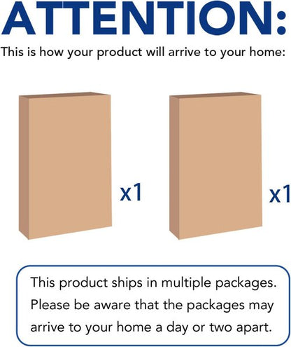 FLEXIMOUNTS Overhead Garage Storage Rack - Adjustable Ceiling System | 72" x 36" x 40", 900lbs Capacity, White