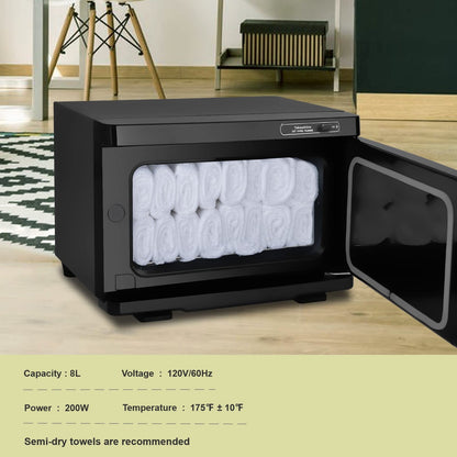 Towel Warmer, 8L Facial & Spa Towel Warmer Auto Reheat, Hot Towel Warmer Cabinet for Estheticians, Professional Towel Warmer for Salon, Spa, Massage