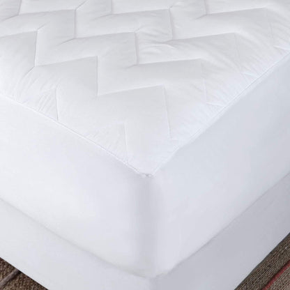 13" Waterguard Quilted Cotton Mattress Pad - Full XL Size - Soft, Comfortable, and Fluffy Mattress Pad - Waterproof