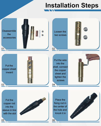 GMKYH CLS40 400A 600V Camlock Connector Set，5 Male and 5 Female Camlok Connector Bundle - High - Performance Power Solution for Diverse Needs
