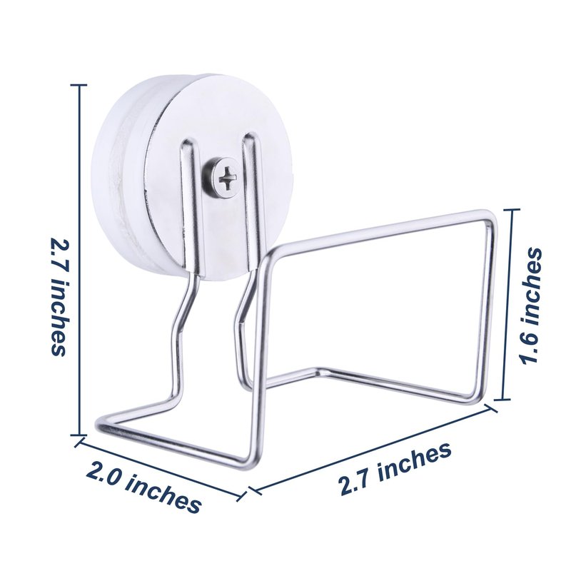LEVOSHUA Magnetic Hanger Organizer, Space Saving Clothes Hanger Storage Holder, Strong Magnet Hanger Stacker for Laundry Washing Machine or Dryer, Will Not Fall Off, White, Pack of 1