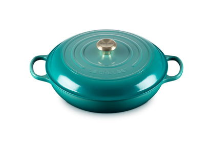 Le Creuset Enameled Cast Iron Signature Braiser, 5qt., Riviera