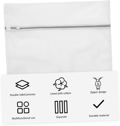 Zerodeko Laundry Bag, Large Durable Mesh Wash Bag for Socks, Clothes, Bedding, Travel Toiletries, Polyester Washing