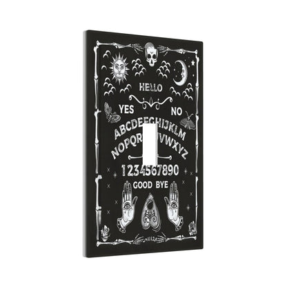 Wpshijia Black Witchy Skeleton Skull Gothic Sun Moon 1 Gang Novelty Light Switch Covers Decorative Unique Single Toggle Wall Plate Switchcover Electrical Switchplate for Bathroom Bedroom Decor