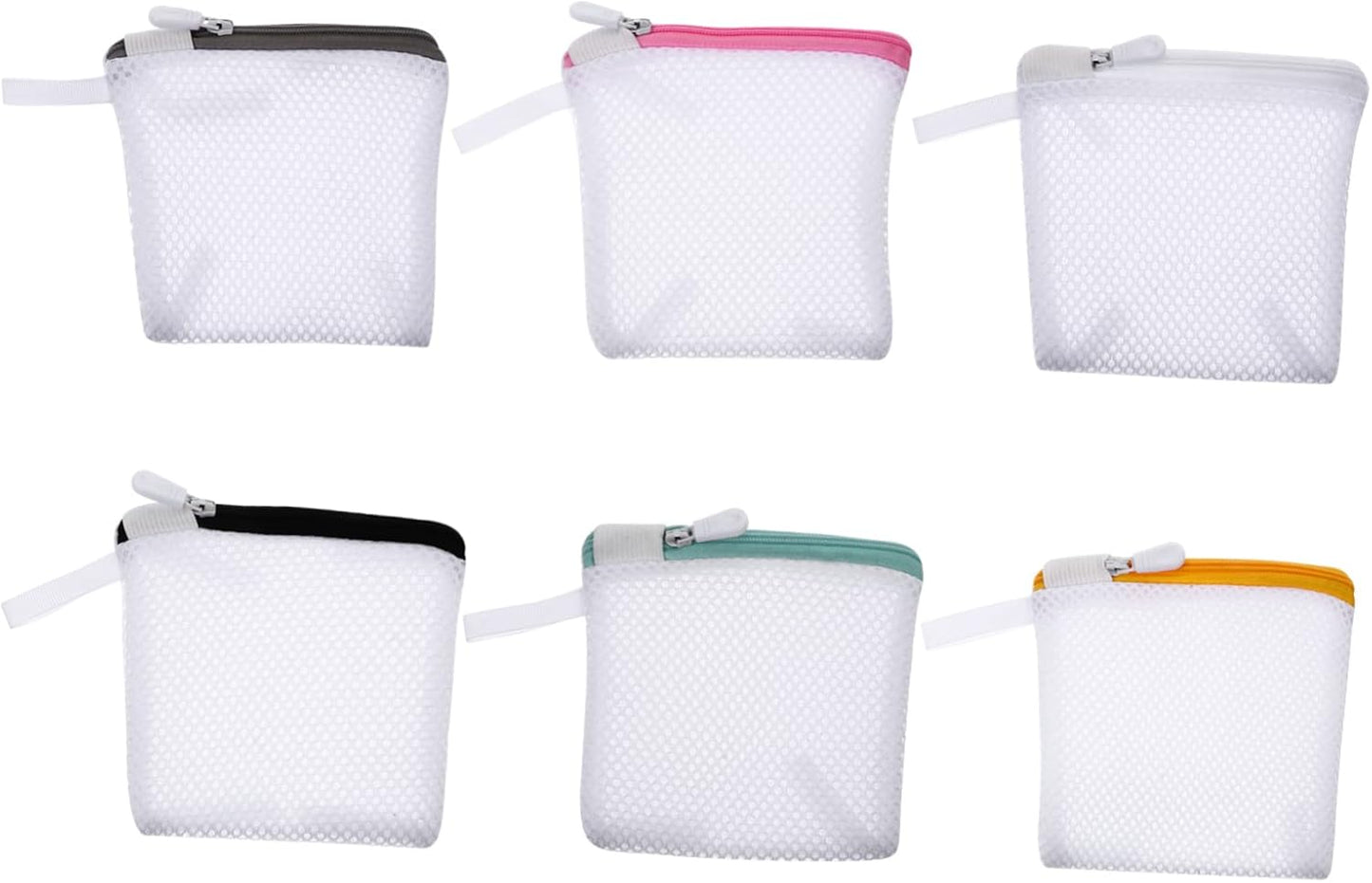Zerodeko 6pcs Laundry Bag Set, Fine Mesh Washing Bags for Underwear, Bras, Travel Wash Bag with Zipper