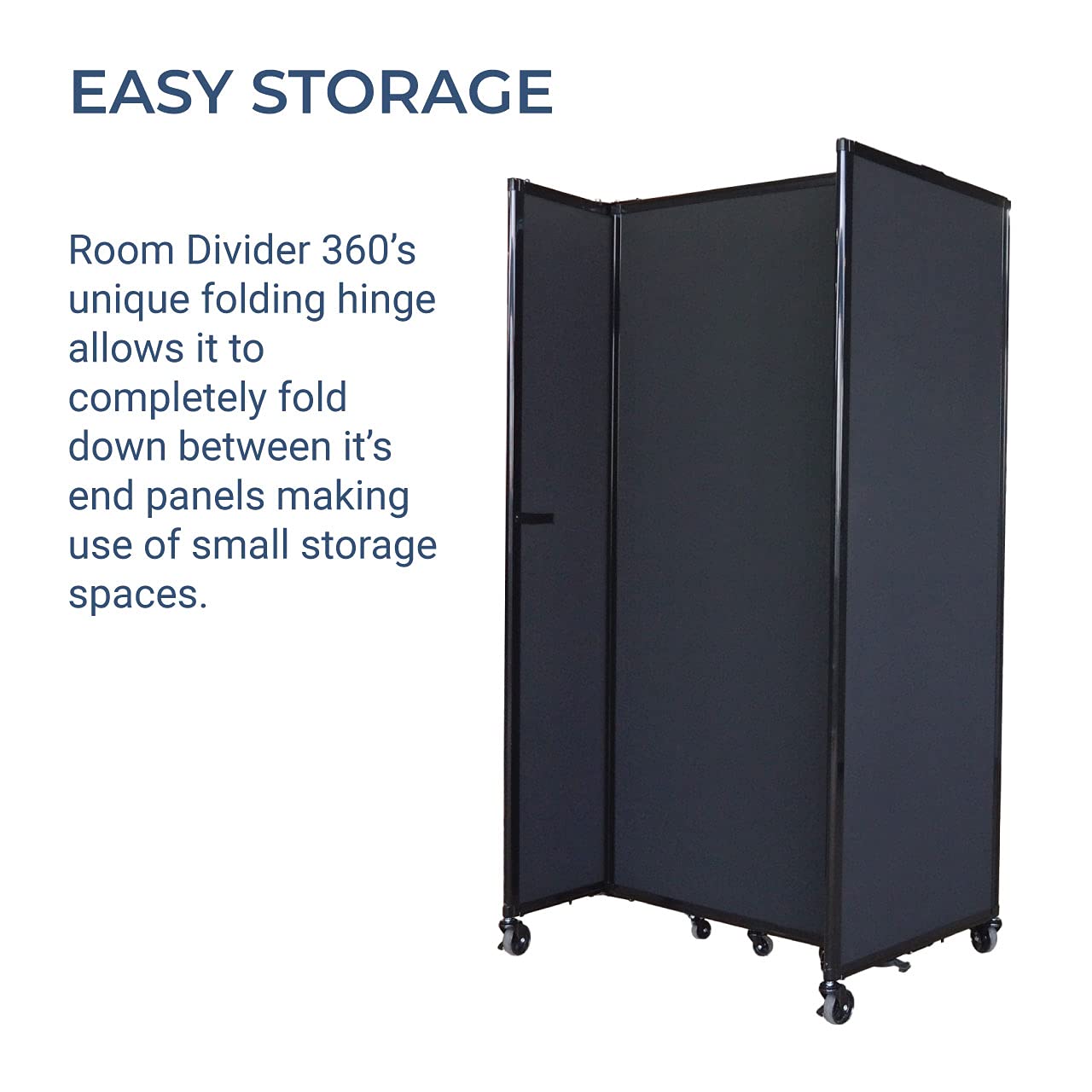 Versare Straightwall Sliding Portable Wall Partition | Freestanding Office Dividers | Locking Wheels | Temporary Room Separator | 15'6'' Wide x 6'10'' Tall Red Fabric Panels