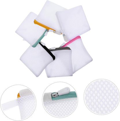 Zerodeko 6pcs Laundry Bag Set, Fine Mesh Washing Bags for Underwear, Bras, Travel Wash Bag with Zipper