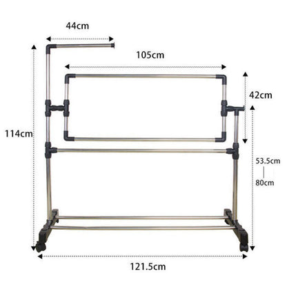 Adjustable Embroidery Stand, 360°Rotated Needlework Floor Frame, Standing Embroidery Lap Table, Cross Stitch Craft Stand for Art Craft Sewing Holder