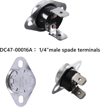 Dryer Heating Element (DC47-00019A) for Samsung, Thermal Fuse (DC96-00887A) and Thermostat (DC47-00018A) Dryer Repair