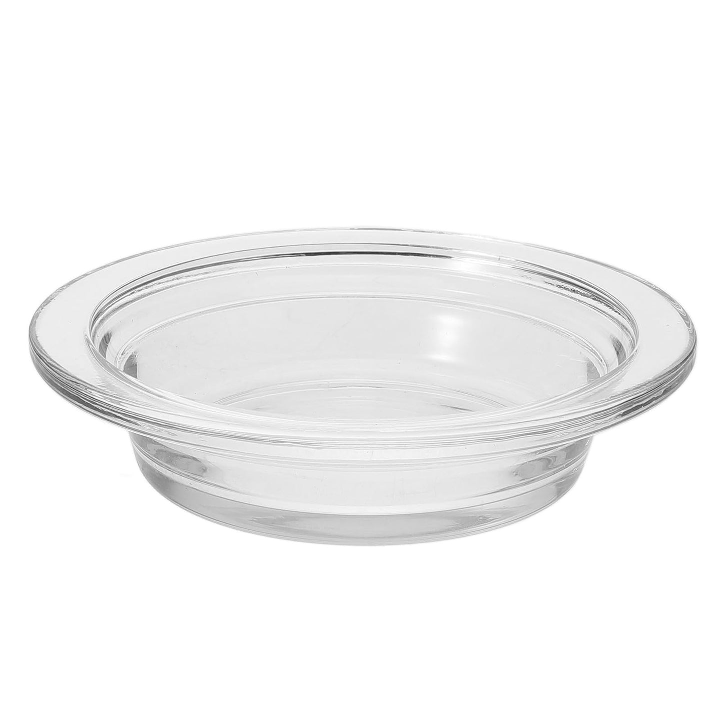 TOPPERFUN Replacement Wax Warmer Dish, 4.5in Aromatherapy Lamp Tray Wax Melt Liner Round Glass Oil Pan for Oil Melts