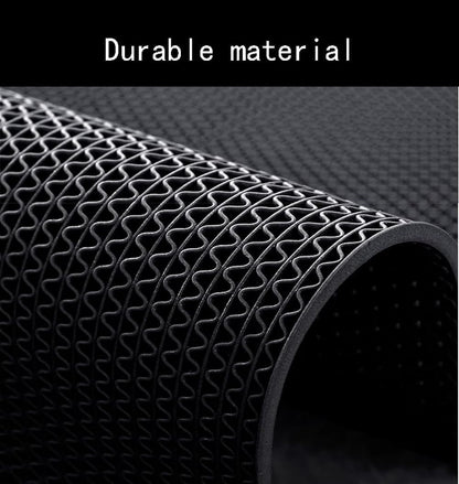 LC0908 PVC Drainage Floor Mat Non-Slip Commercial Wet Area Mat for Outdoor and Indoor Restaurant Kitchen Bar Swimming Pool Splash Matting Water Drain Flooring Mat (Black, 4FTX16.4FT)