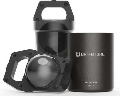 ORI Future GLAZER mini, Clear Sphere Ice Mold, Ball Ice Cube Maker for Whiskey