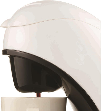Brentwood TS-112W Coffee Maker with Ceramic Mug, Single Serve, White