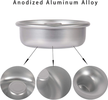 10PCS Non-Stick Individual Donut Pan for Baking, Sturdy Anodized Aluminum Alloy, DIY Doughnut Cake Mould Bakery Tools