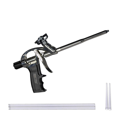 AWF PRO 40" Long Nozzle with Swivel Tip & Standard High-Yield Precision Spray Foam Guns – PTFE Non-Stick Baskets, Adjustable Control, Compatible with PRO Foam Cans
