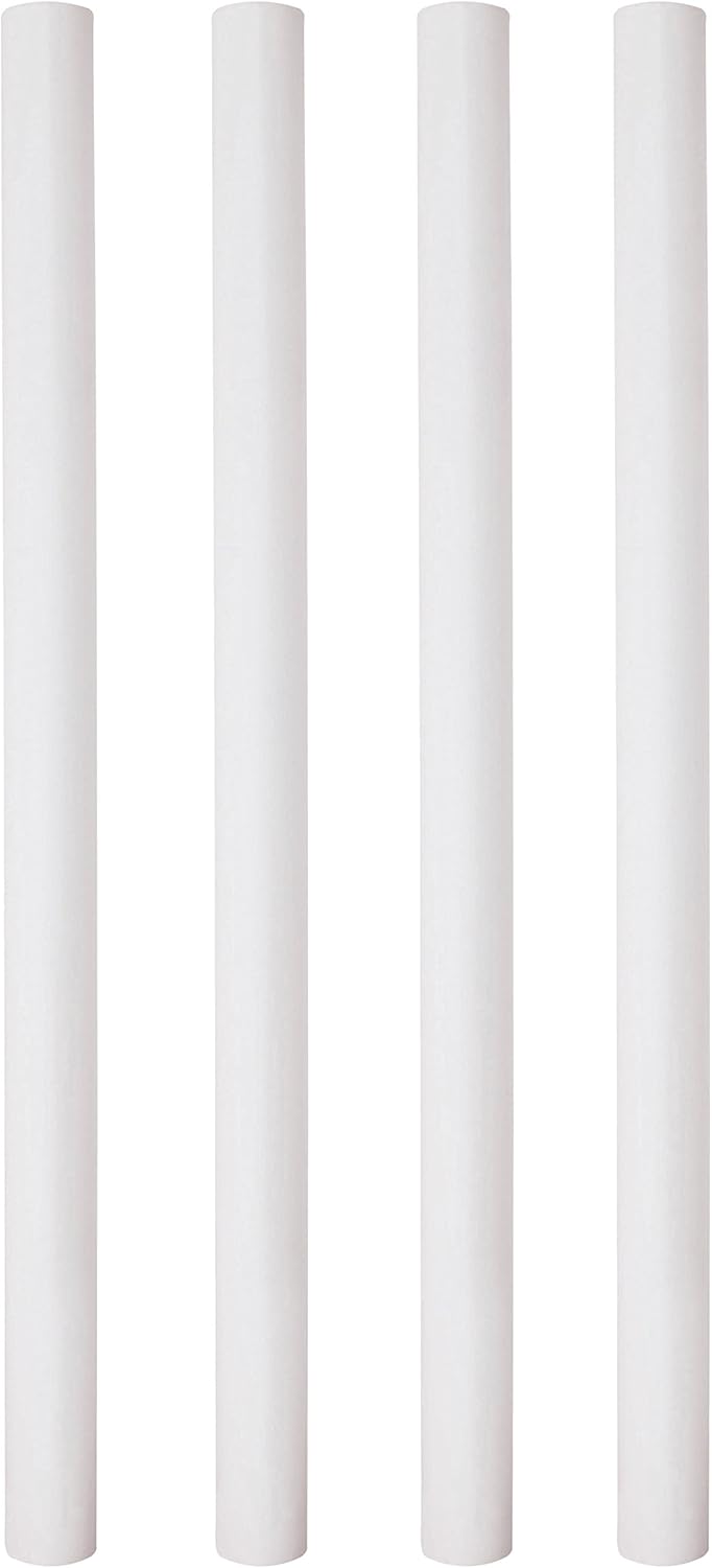 PME 12.5-Inch White Plastic Hollow Pillars, Pack of 4