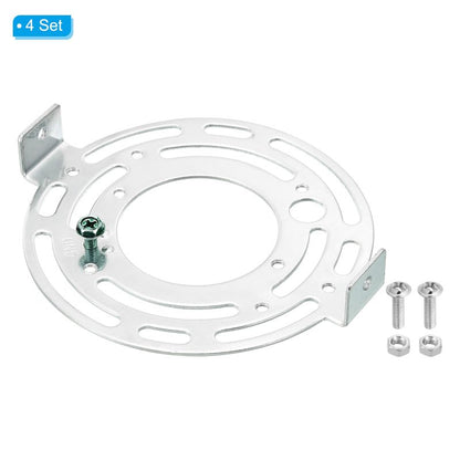 PATIKIL 115mm (4.53") Universal Light Fixture Mounting Bracket Kit, 4set Light Crossbar Round Ceiling Plate for Wall Light, Close to Ceiling Light, Chandelier