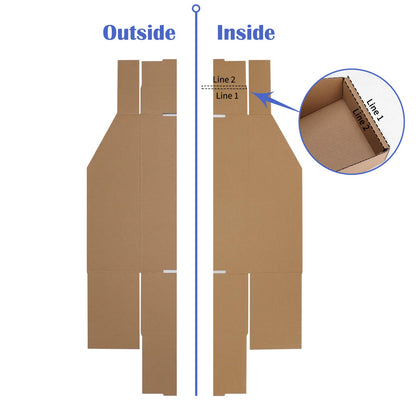 EXYGLO Cardboard Storage Bins 35 Pack, 12x4x4.5 Inch Cardboard Boxes, Corrugated Organizer Bins for Pantry, Shelves, Garage, Office, Shop, Brown