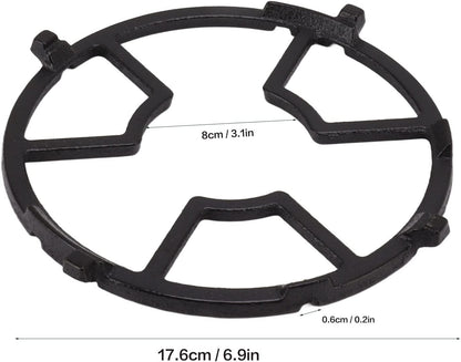 Cast Iron Wok, Non Slip Black Cast Iron Stove Rack for Frying Pans, Craft Pans, Carbon Steel Pans